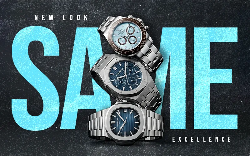 New look, same excellence — three blue-dial watches in the Vespera Time collection