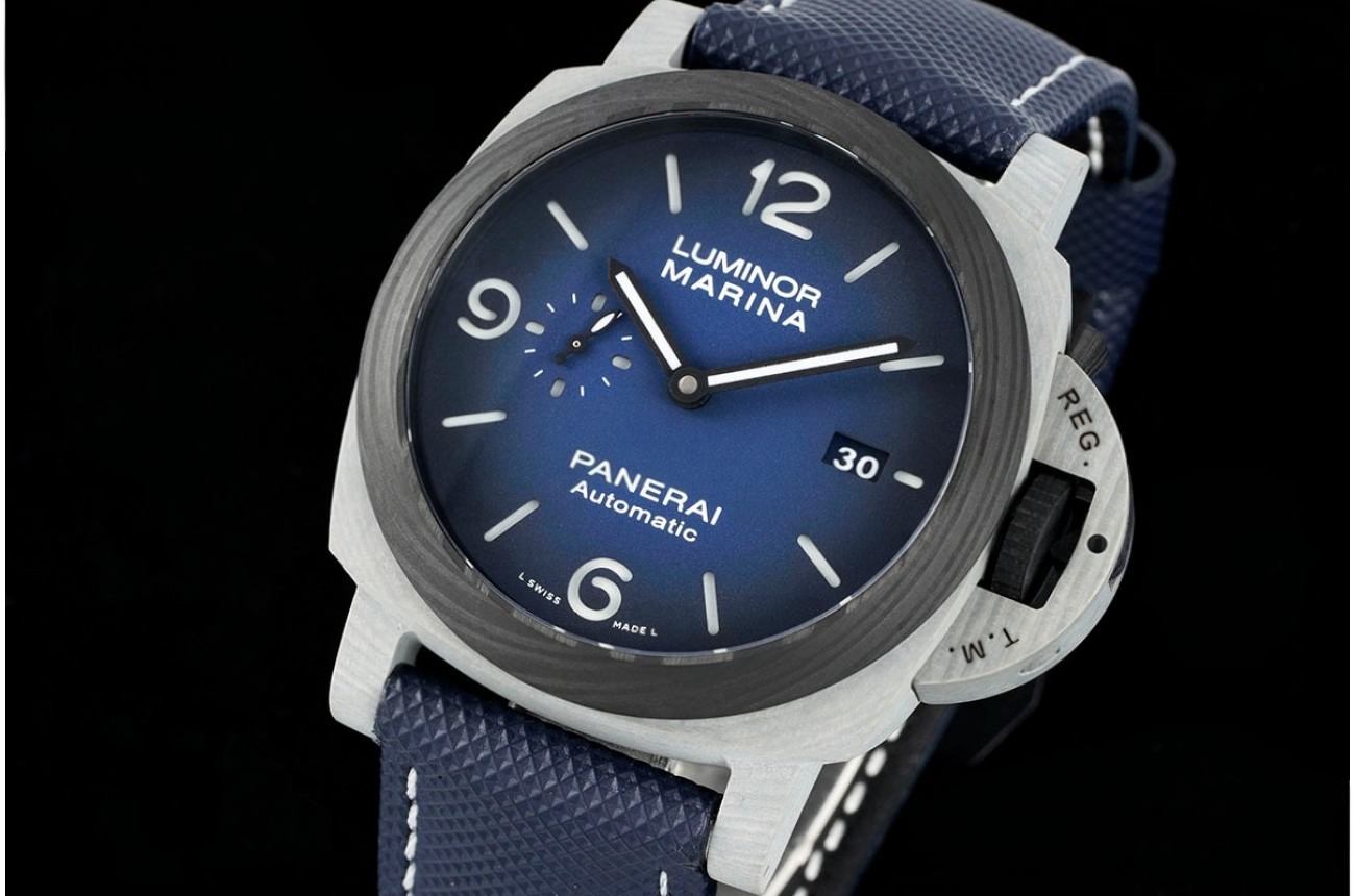 PAM1663 Lum. Marina Auto 44mm Blue TI/FC/NY VSF P9010