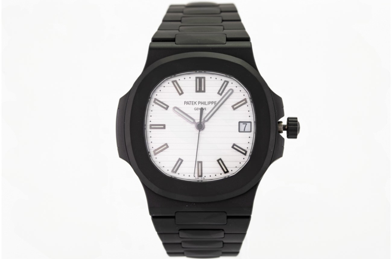 Patek Philippe - Nautilus Jumbo 5711 DLC/DLC White/Stk PPF V4 Asia 324