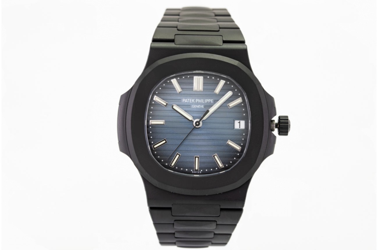 Patek Philippe - Nautilus Jumbo 5711 DLC/DLC Blue/Stk PPF V4 Asia 324