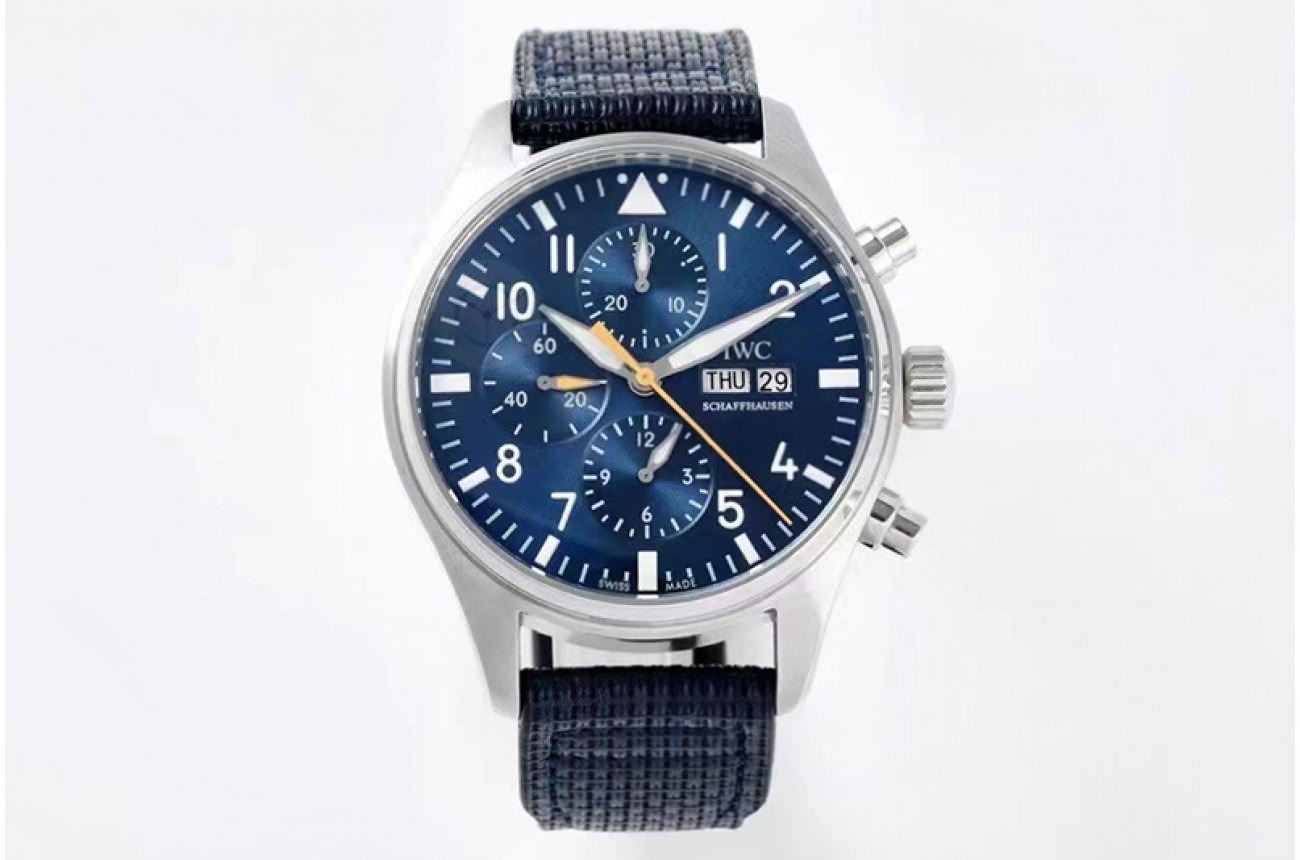 IWC - Pilot Chrono IW377729 SS/LE Blue BLSF A7750