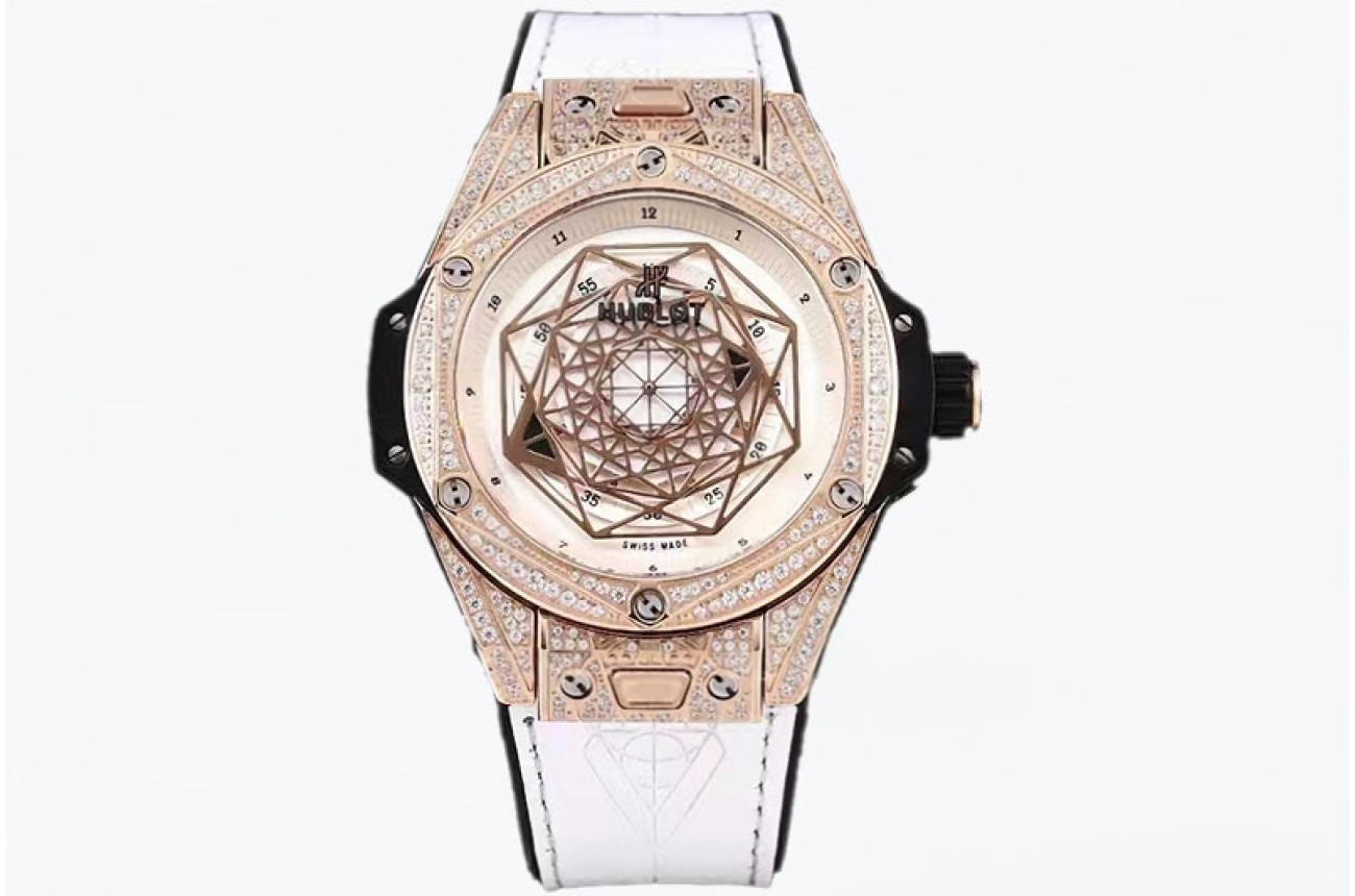 Hublot - Big Bang Sang Bleu Ⅱ Diam RG/LE White ZF Original