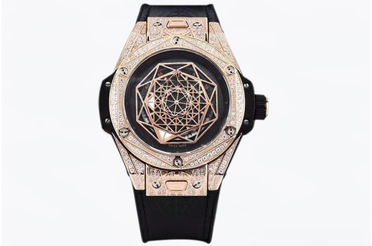 Hublot - Big Bang Sang Bleu Ⅱ Diam RG/LE Blk ZF Original