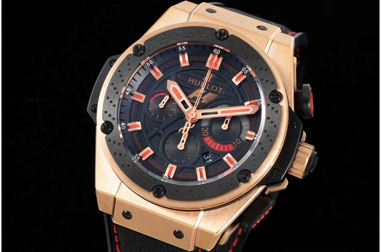 Big Bang Ferrari F1 48mm Black/Red RG/LE V6 HUB4100