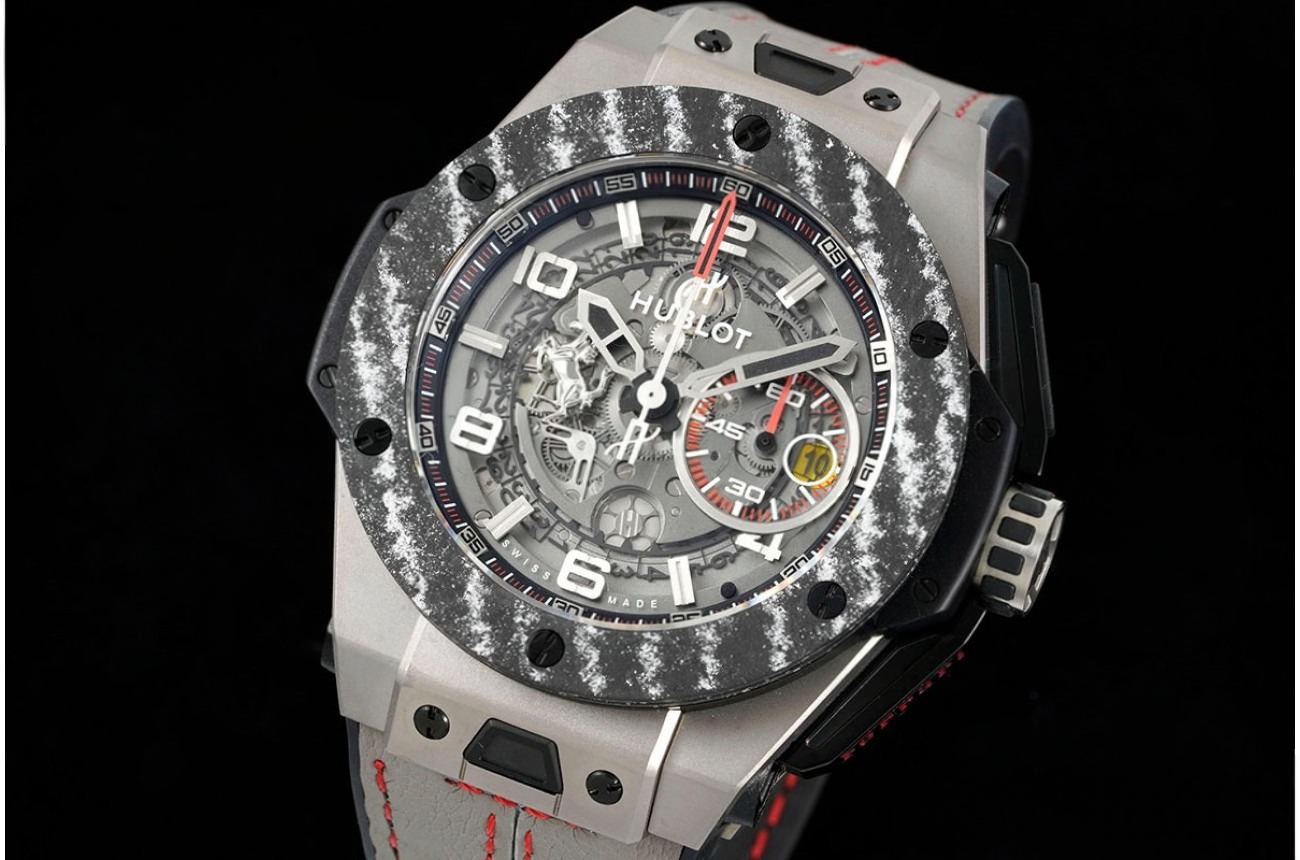 Big Bang Ferrari F1 45mm Carbon/TI Limited Edition Grey/LE V6 HUB1288