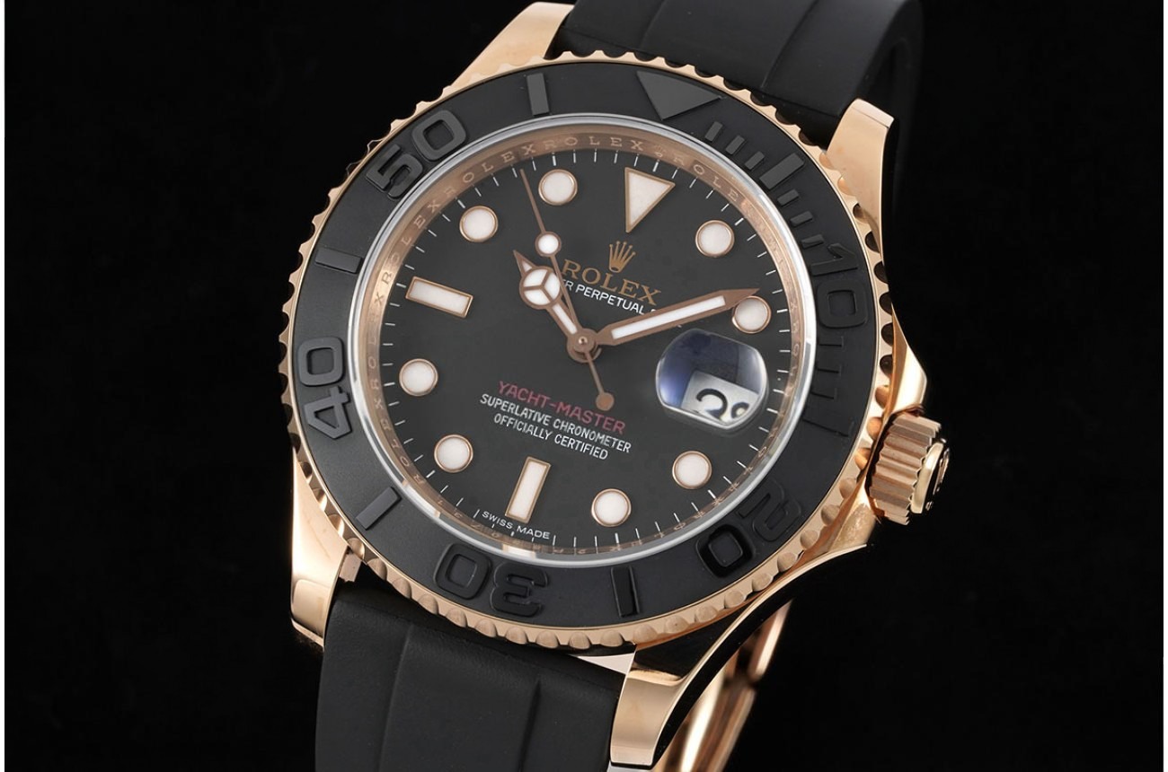 Yacht-Master 116655 40mm RG/RU Black/Dot VRF VR3135