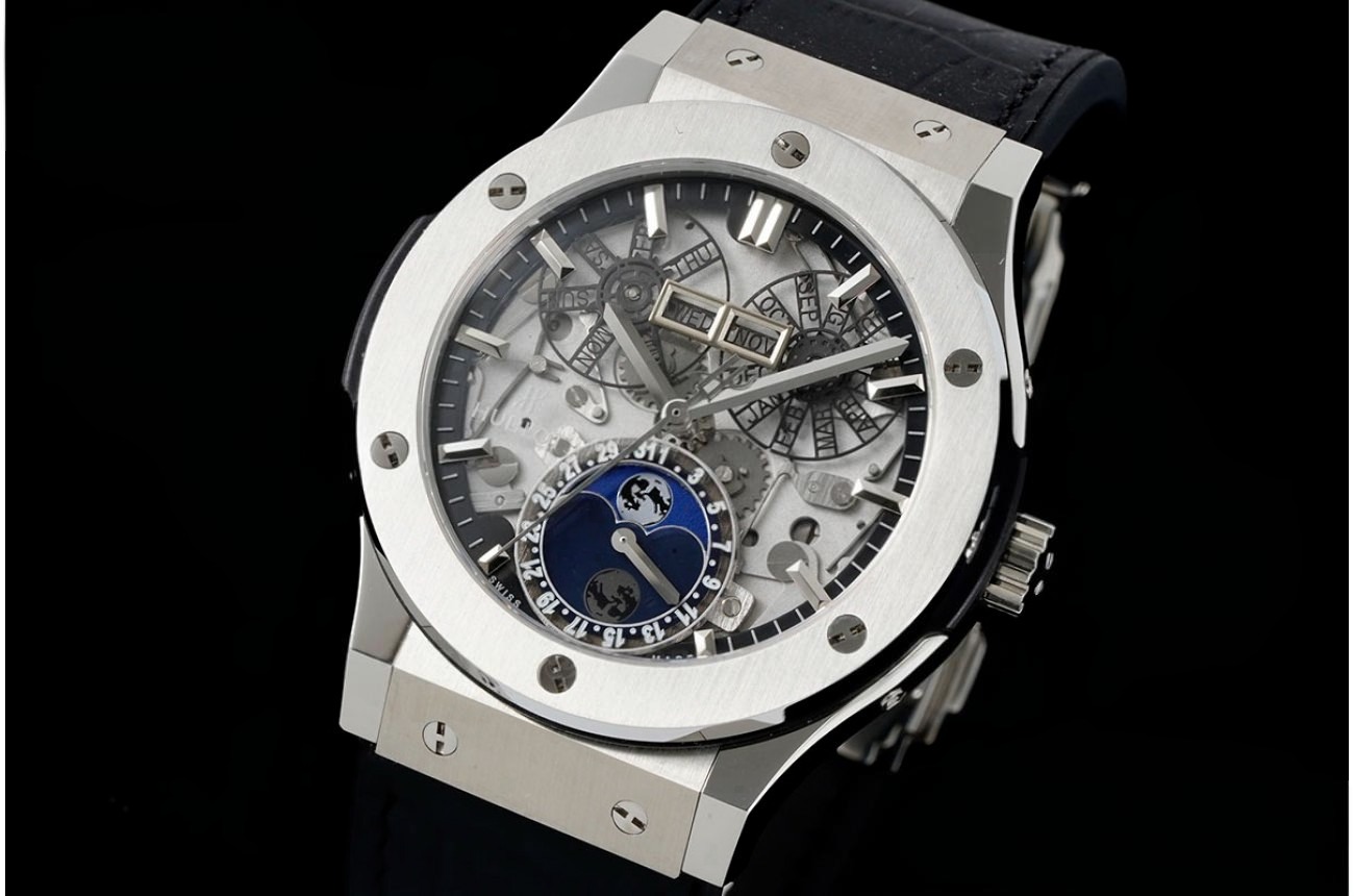 Aero Fusion Moonphase 42mm Titanium/LE Black/Stk GSF A1131