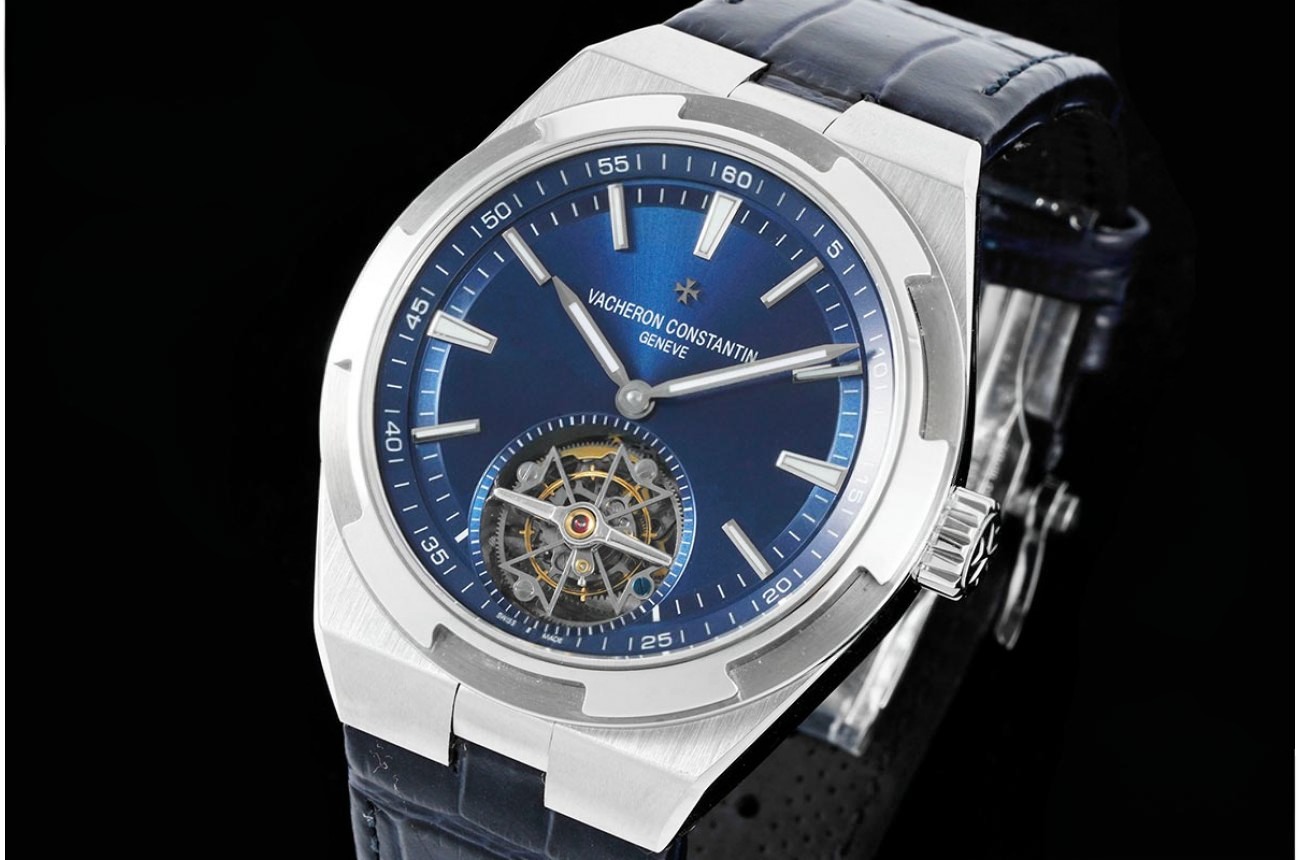 Overseas ref 6000V SS/LE Blue/Stk BBSF Tourbillon