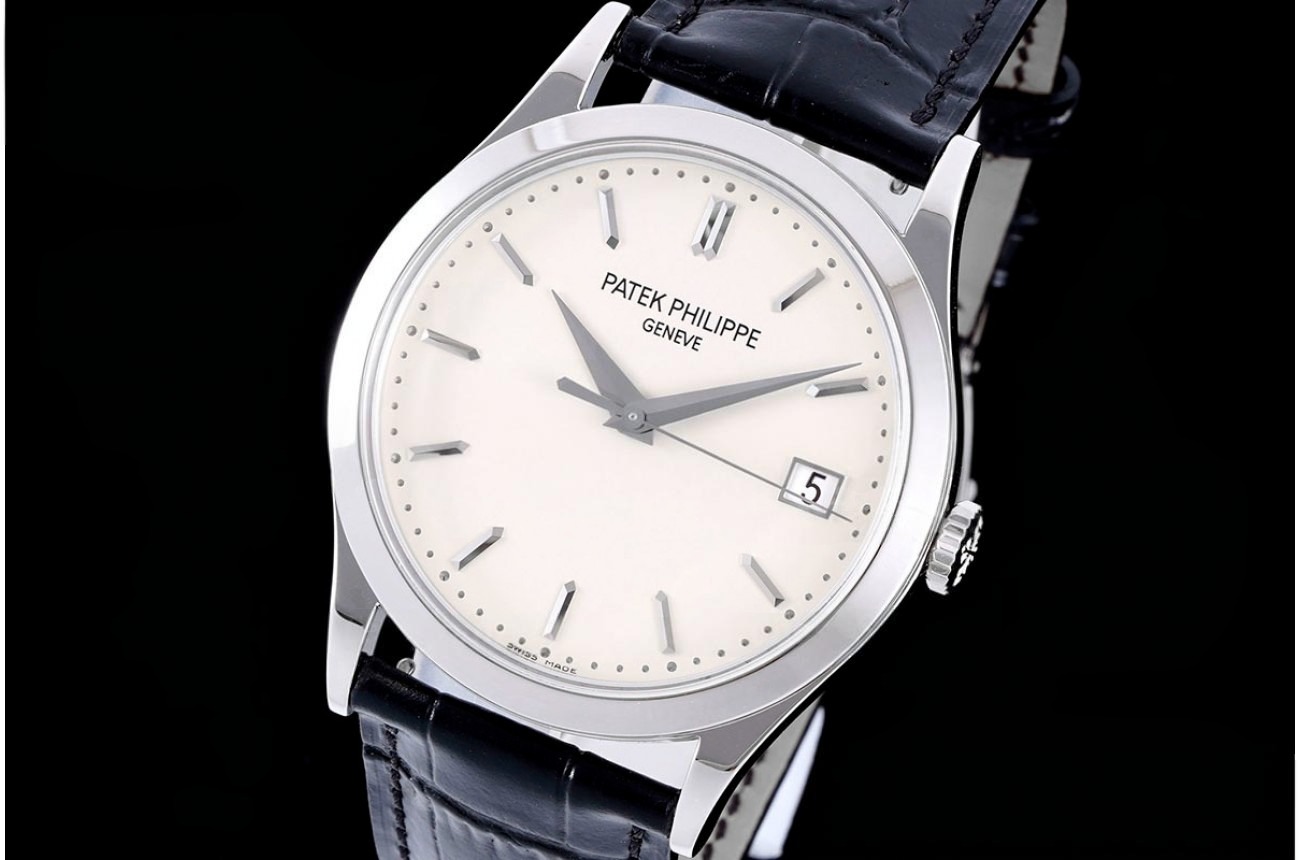 Calatrava 5296G SS/LE White/Stk ZF V3 A324SC