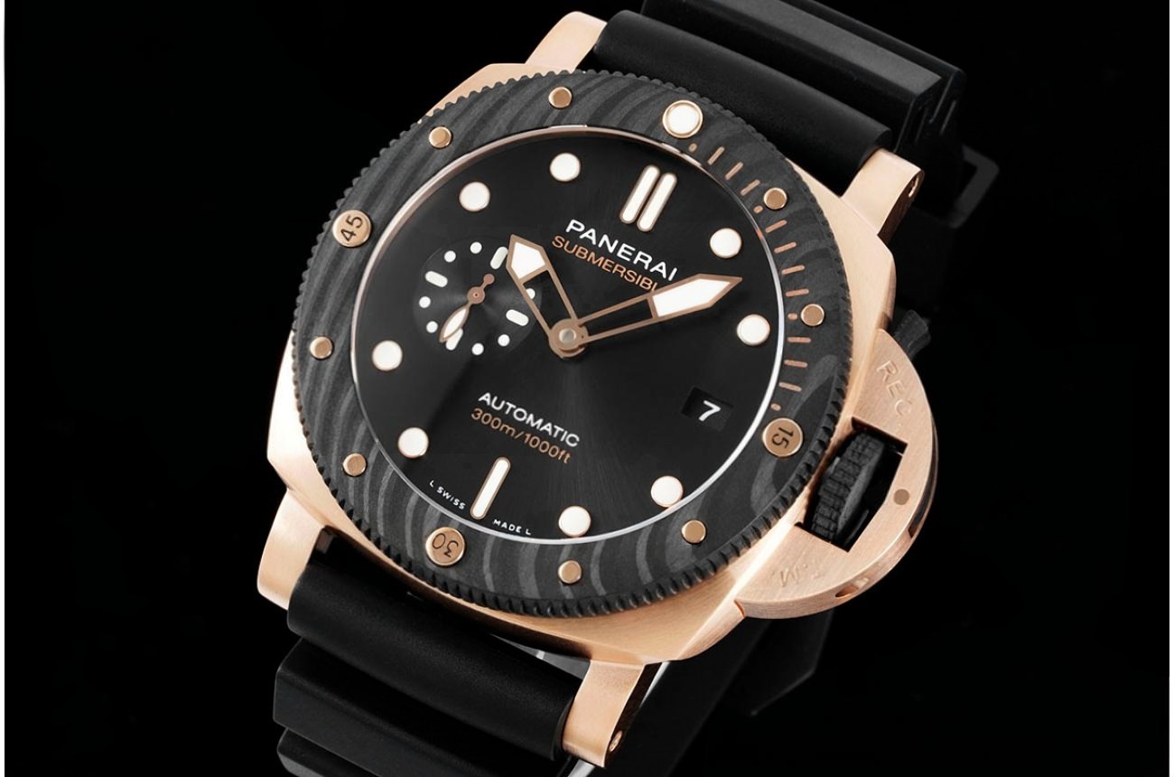 Submersible PAM1070 44mm RG/RU Black Dial VSF P900