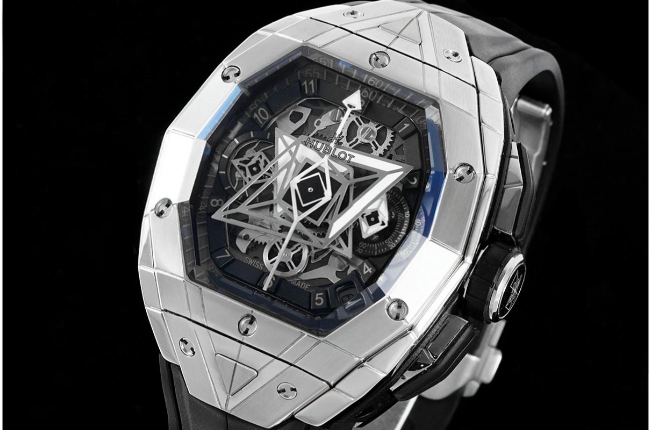 Spirit Of Big Bang 42mm SS/RU Skeleton Dial BLSF HUB4700