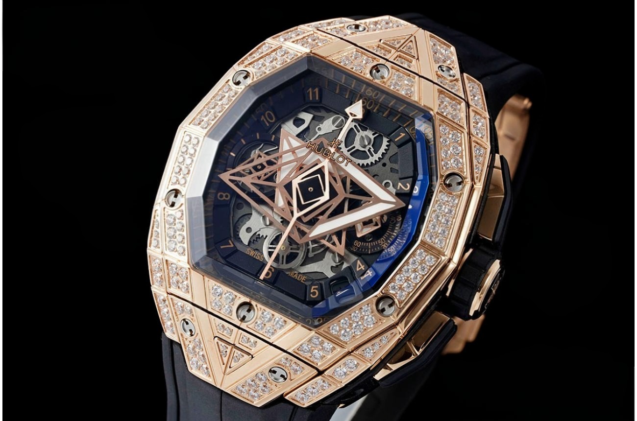 Spirit Of Big Bang 42mm Dia RG/RU Skeleton Dial BLSF HUB4700