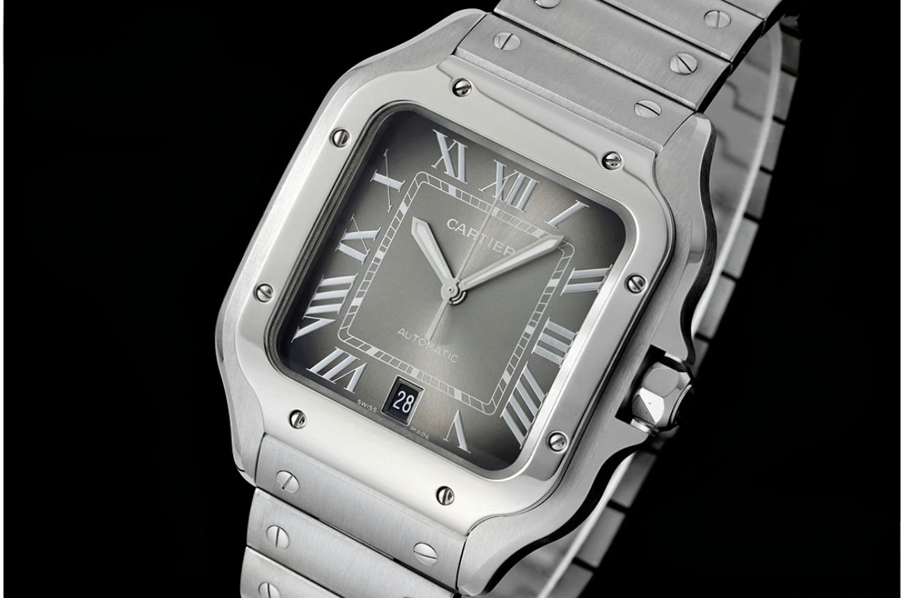 Santos De Cartier 40mm SS/SS Grey Dial AF MY9015