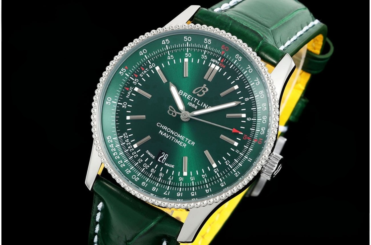 Navitimer 1 41mm Date SS/LE Green Dial TF A2824