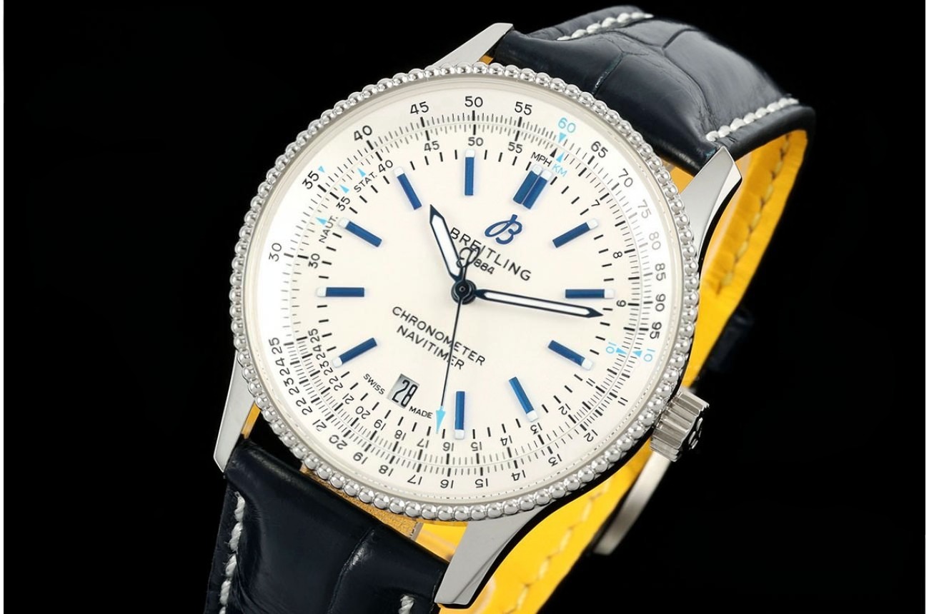 Navitimer 1 41mm Date SS/LE White Dial TF A2824