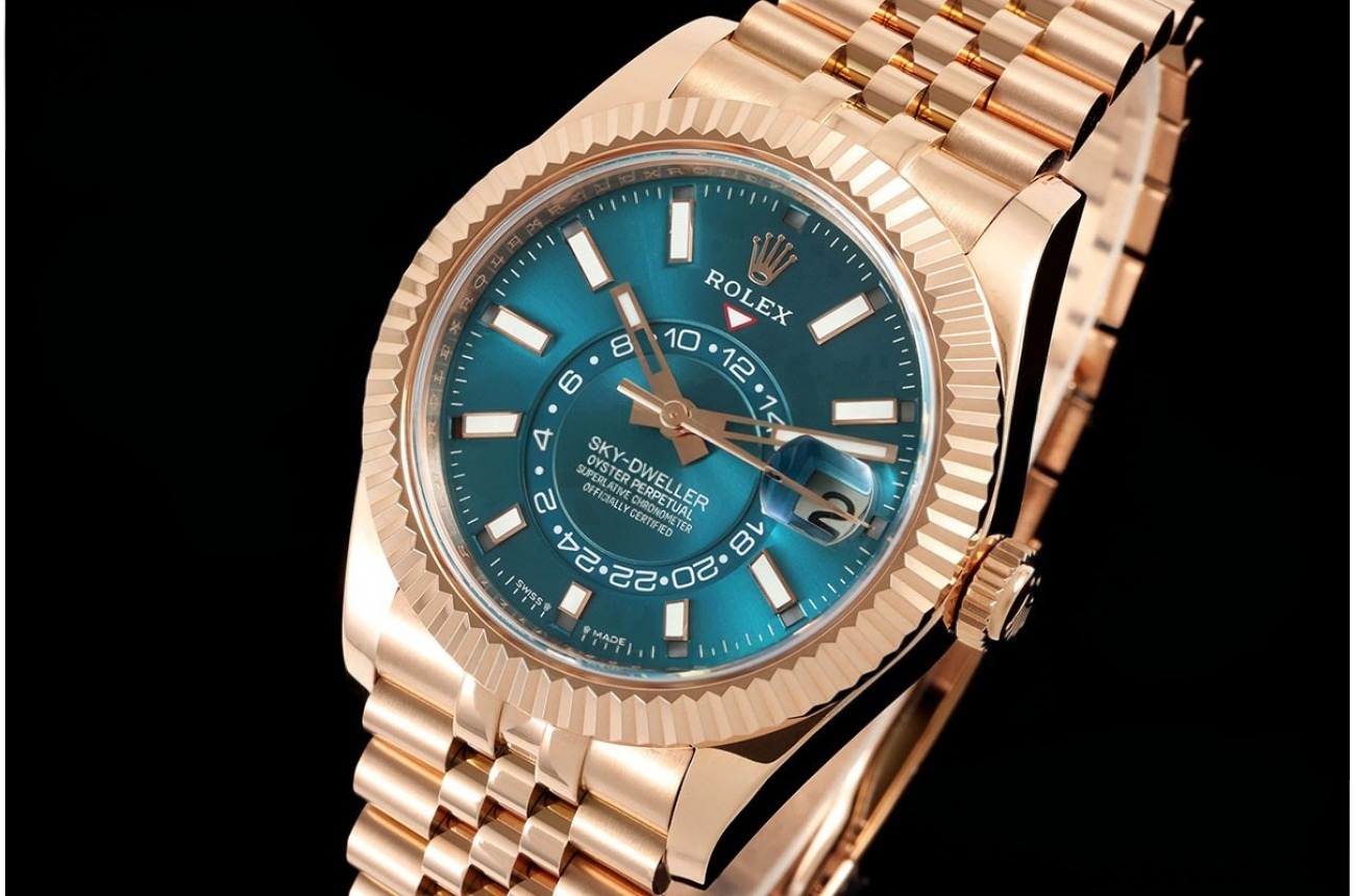 SkyDweller 336935 42mm Jub RG/RG Blue-green Dial FNF A9002