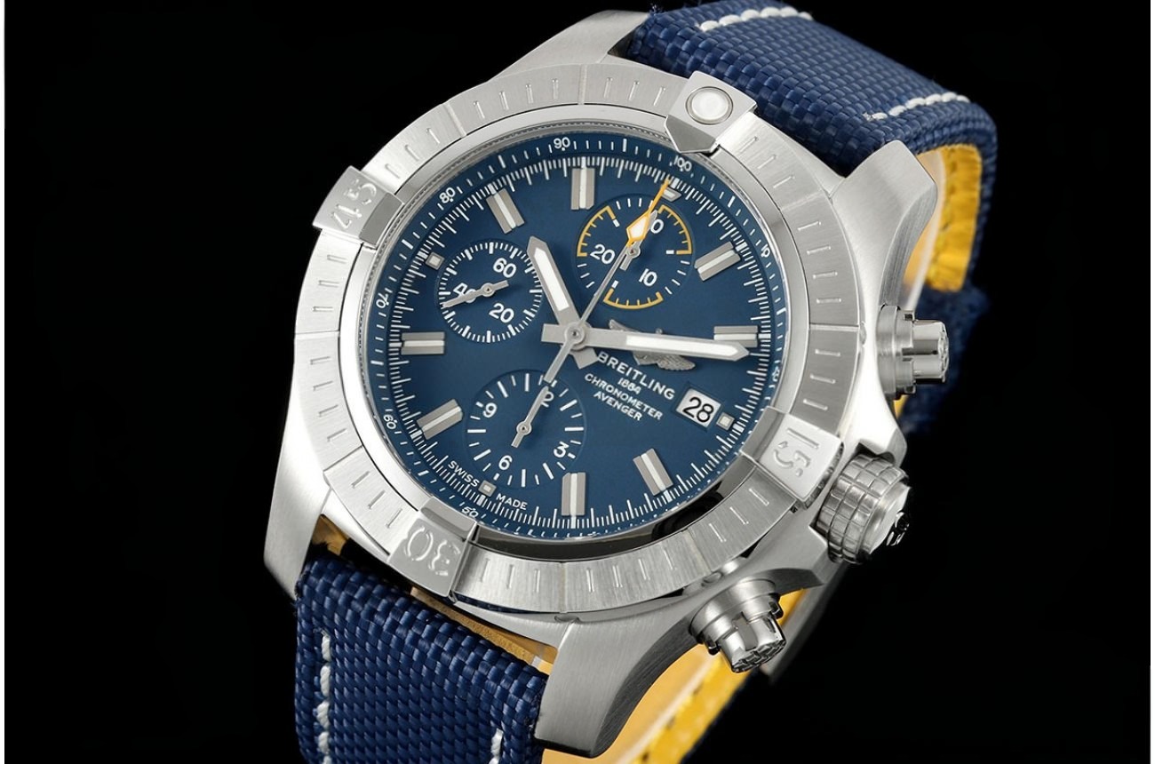 Avenger B01 Chrono 45mm SS/NY Blue Dial TF A7750