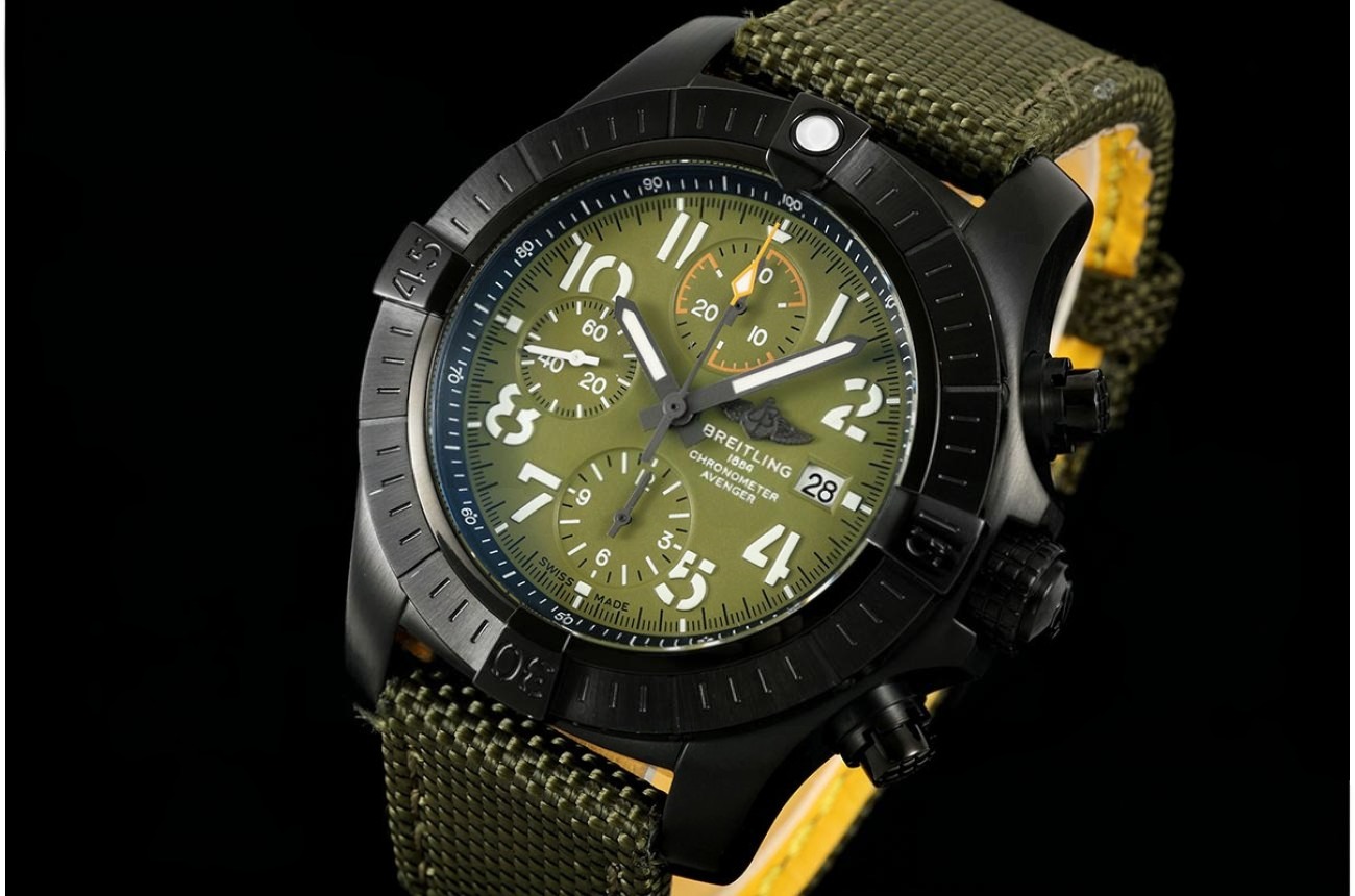 Avenger B01 Chrono 45mm PVD/NY Green Dial TF A7750