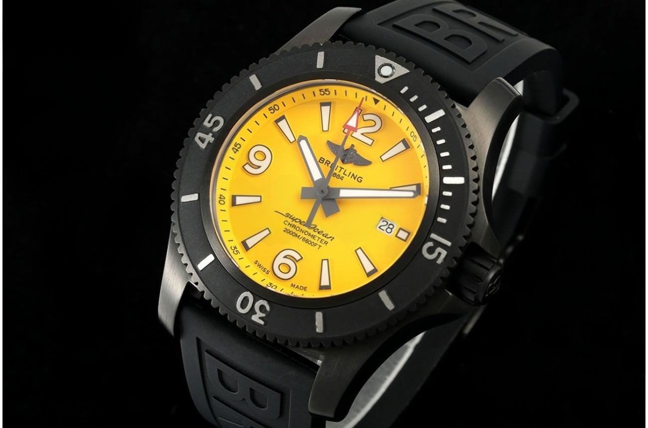 Superocean 46mm PVD/RU Yellow Dial TF A2824