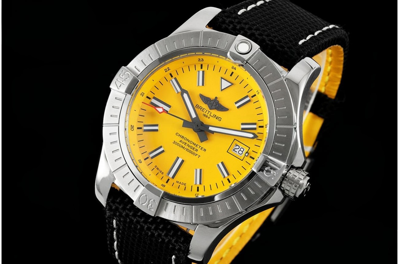 Avenger 44mm SS/NY Yellow Dial TF A2824