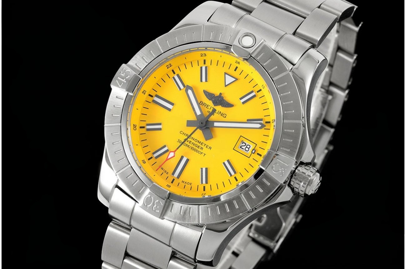 Avenger 44mm SS/SS Yellow Dial TF A2824