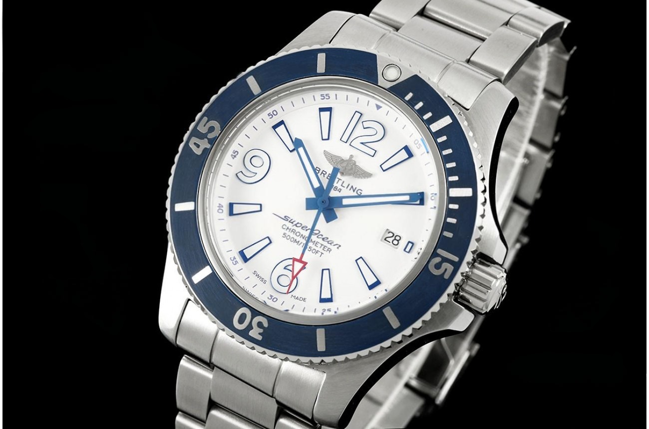 SuperOcean 44mm SS/SS White Dial TF A2824