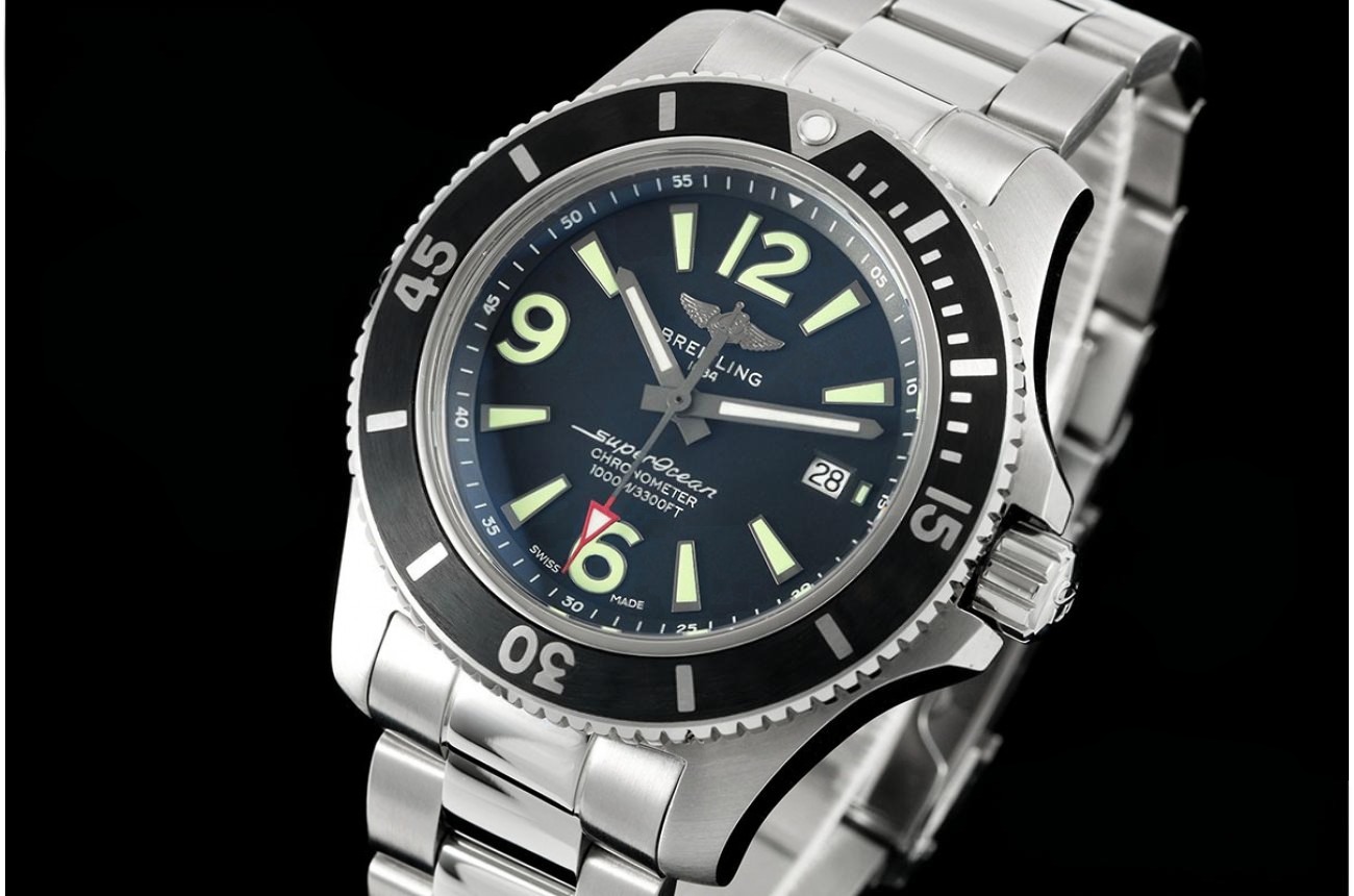 Superocean 44mm SS/SS Black Dial TF A2824