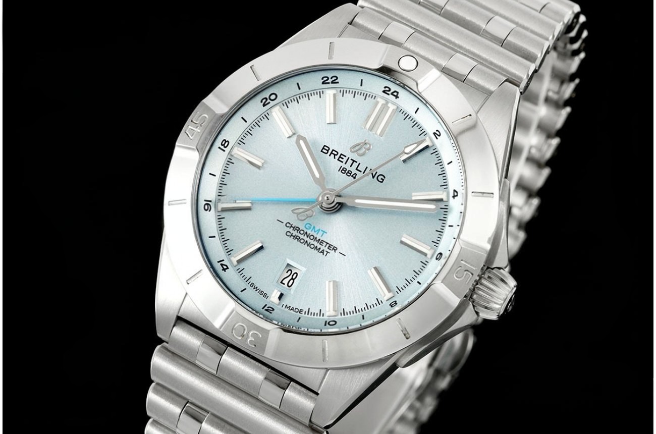 Chronomat GMT 40mm SS/SS Ice Blue Dial BLSF A2836