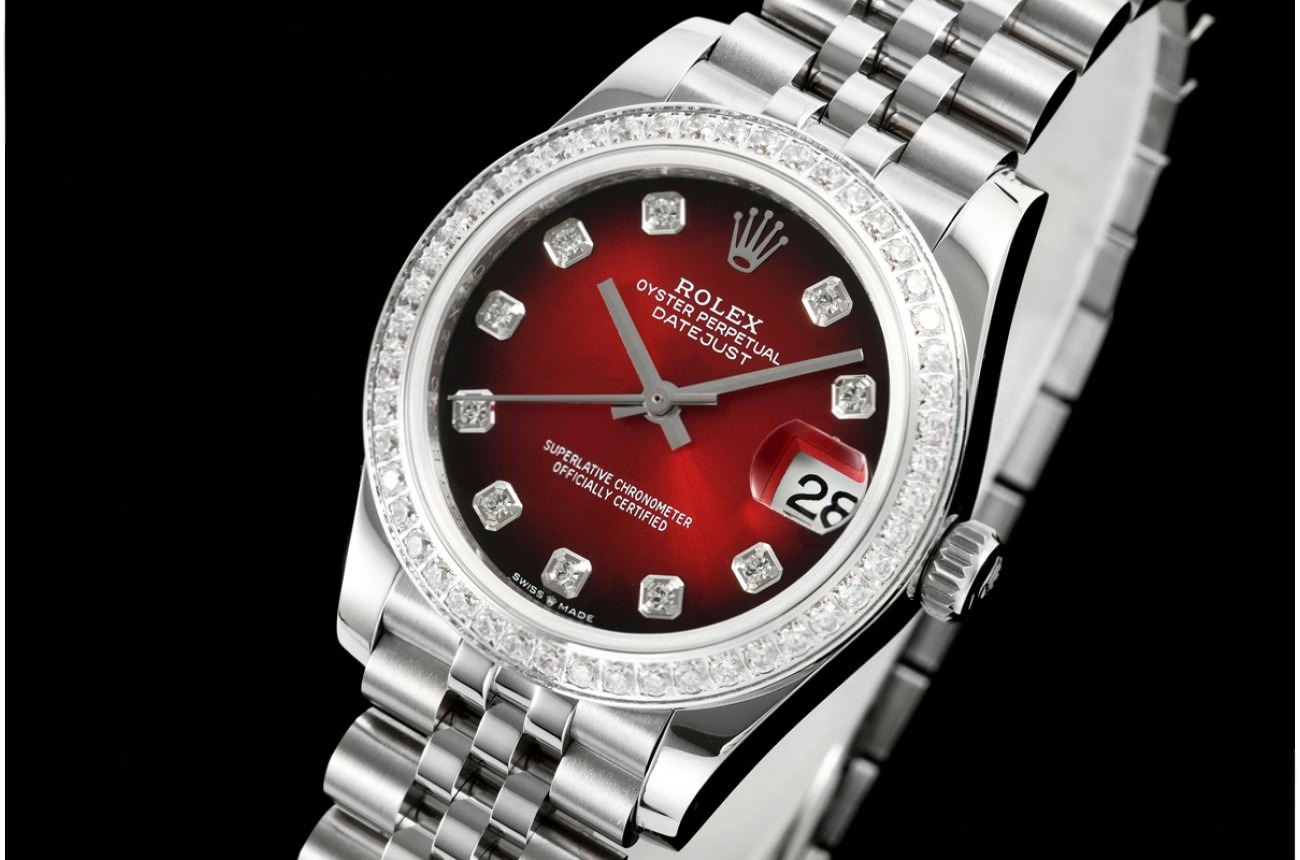Datejust 278384 31mm Jub Dia SS/SS Red/Dia GMF A2824
