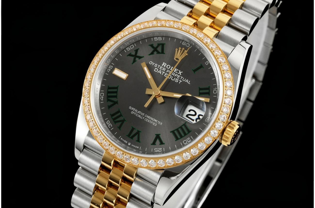 Datejust 126283 36mm Jub Dia YG/SS Grey/Rmn VSF DD3235