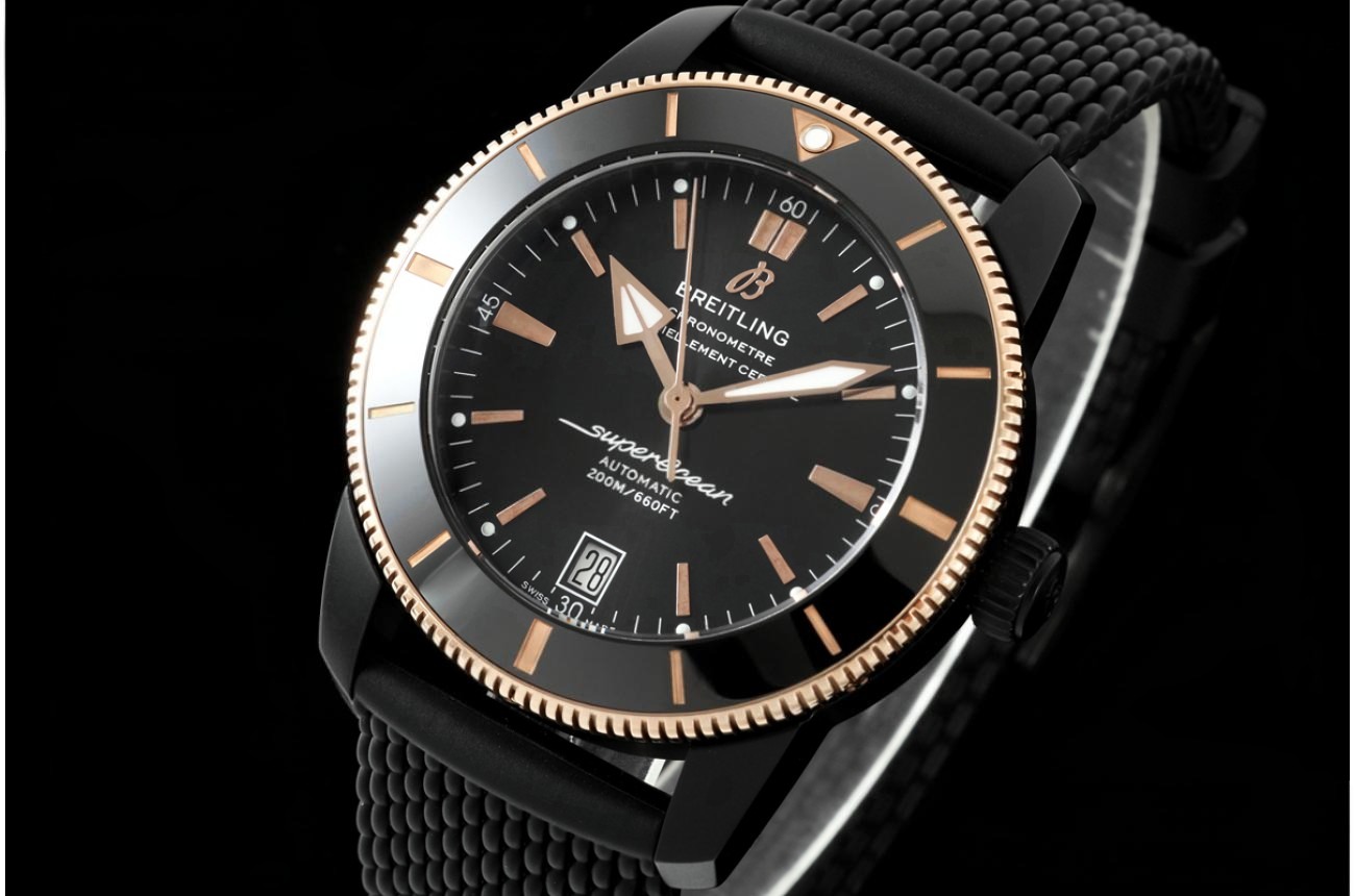 Superocean Heritage B20 42mm Black Ceramic/RU Black Dial BLF A2824