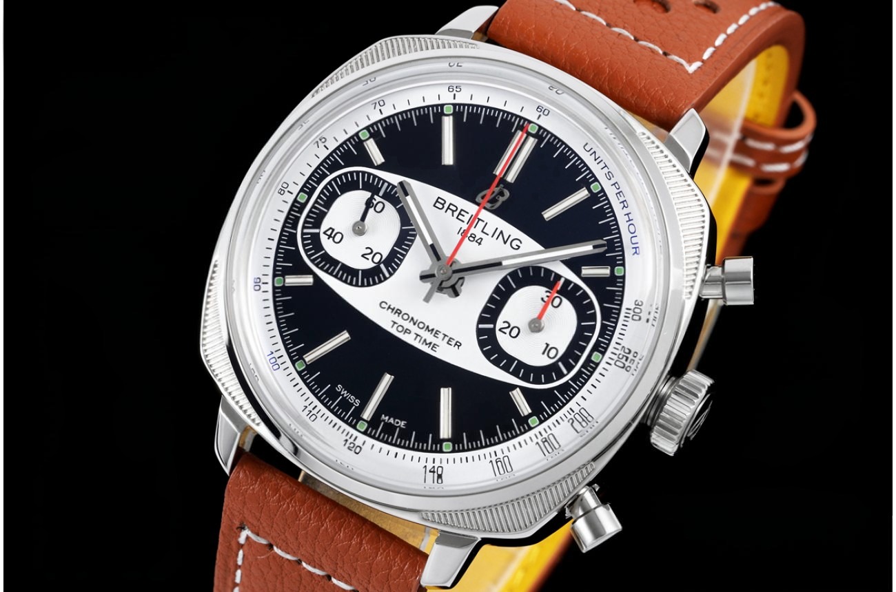 Top Time B01 38mm SS/LE Black/White Dial BLF A7750