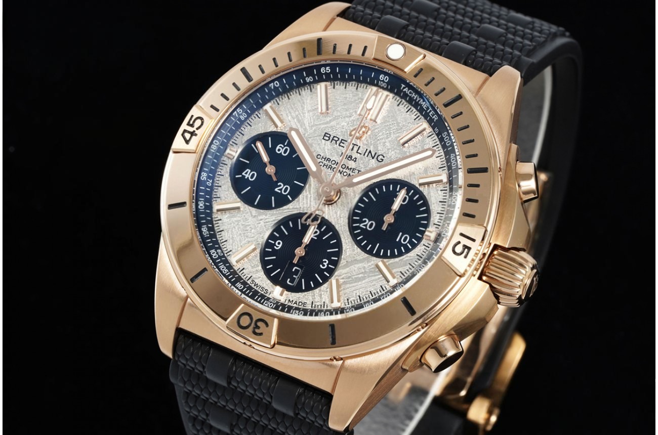 Chronomat B01 42MM RG/RU Meteorite/Stk Dial BLF A7750