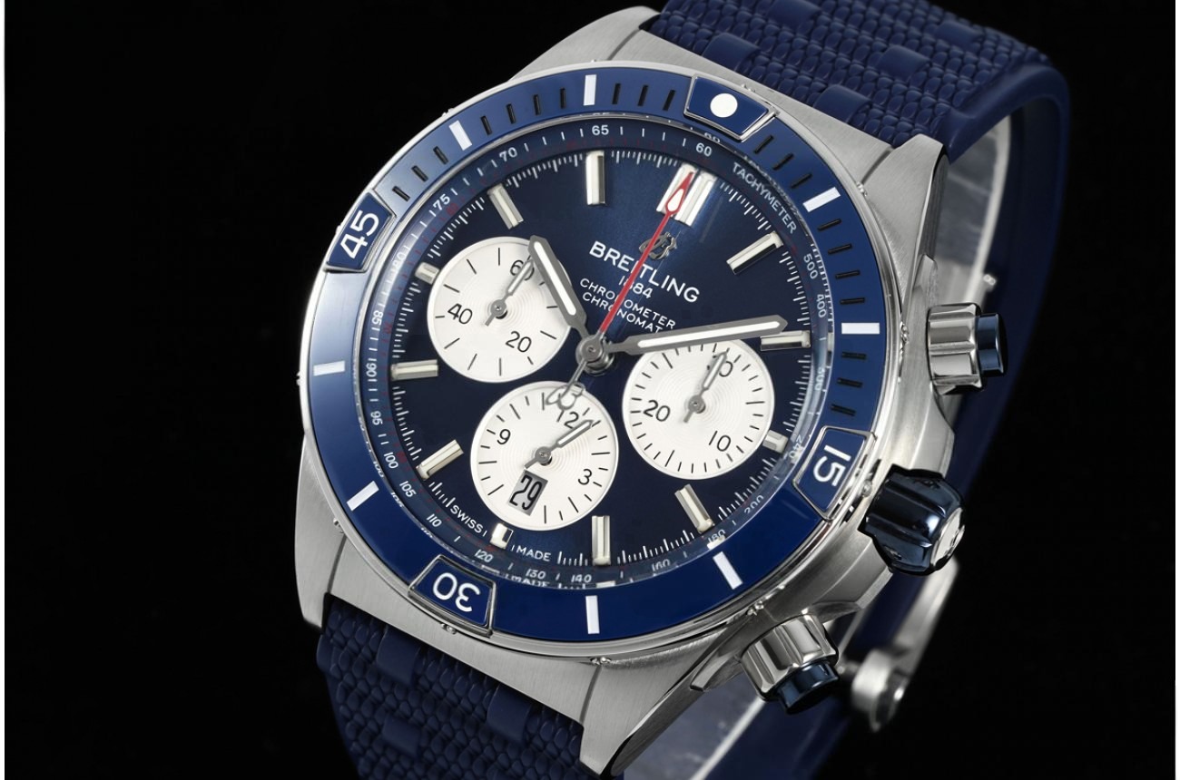 Super Chronomat B01 44MM SS/RU Blue/White Dial BLF A7750