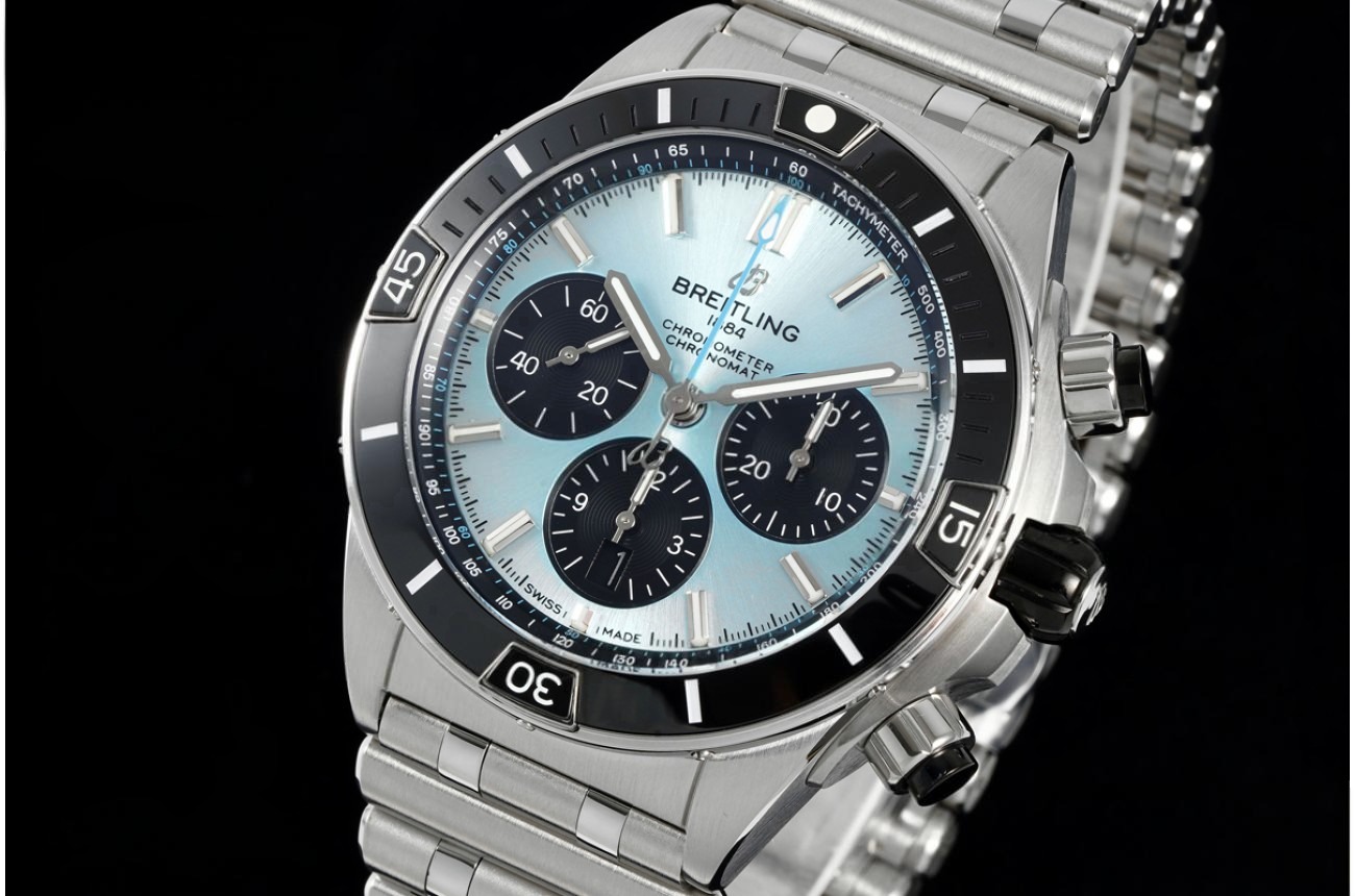 Super Chronomat B01 44MM SS/SS Blue/Stk Dial BLF A7750