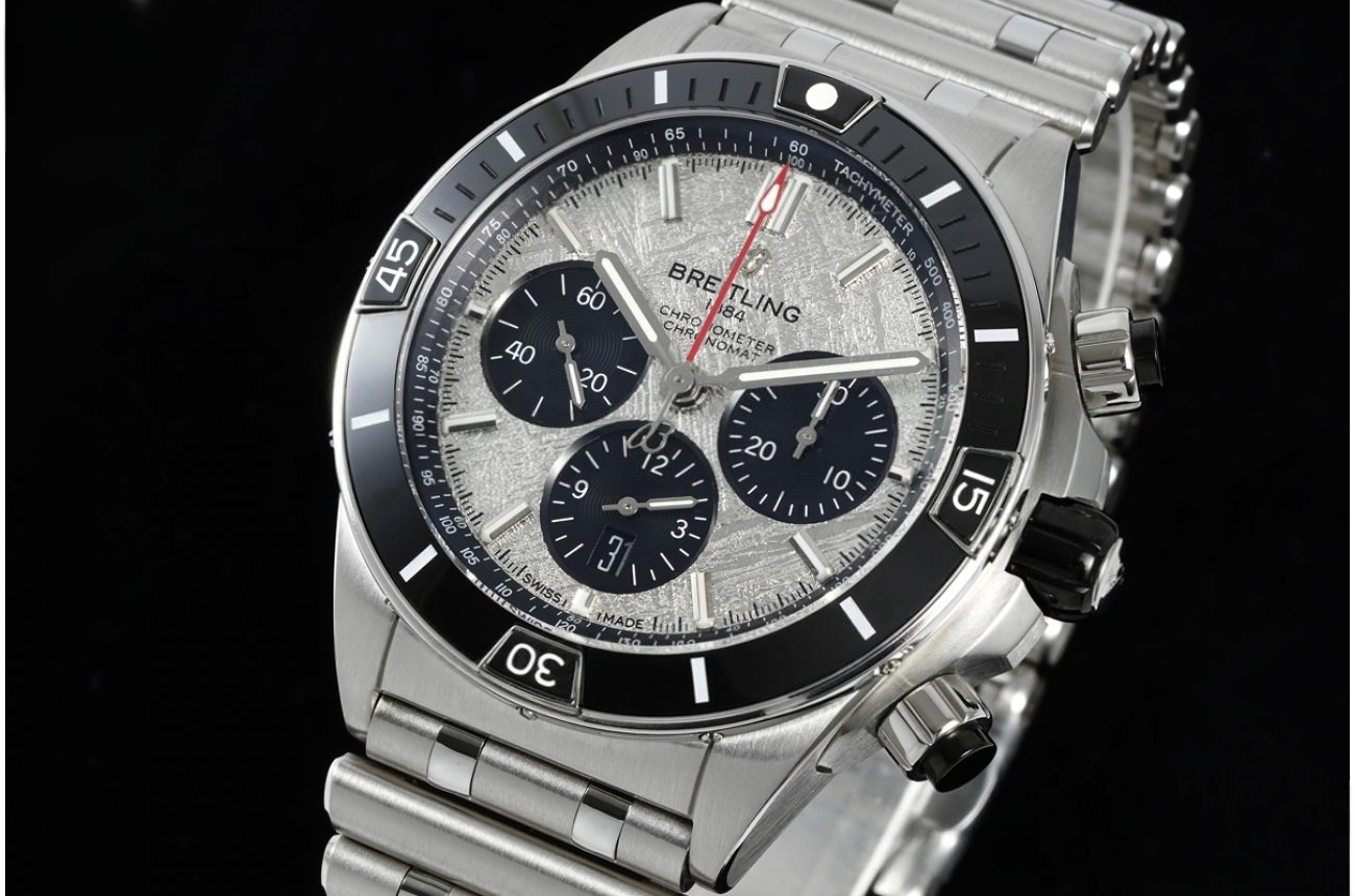 Super Chronomat B01 44MM SS/SS Meteorite/Stk Dial BLF A7750