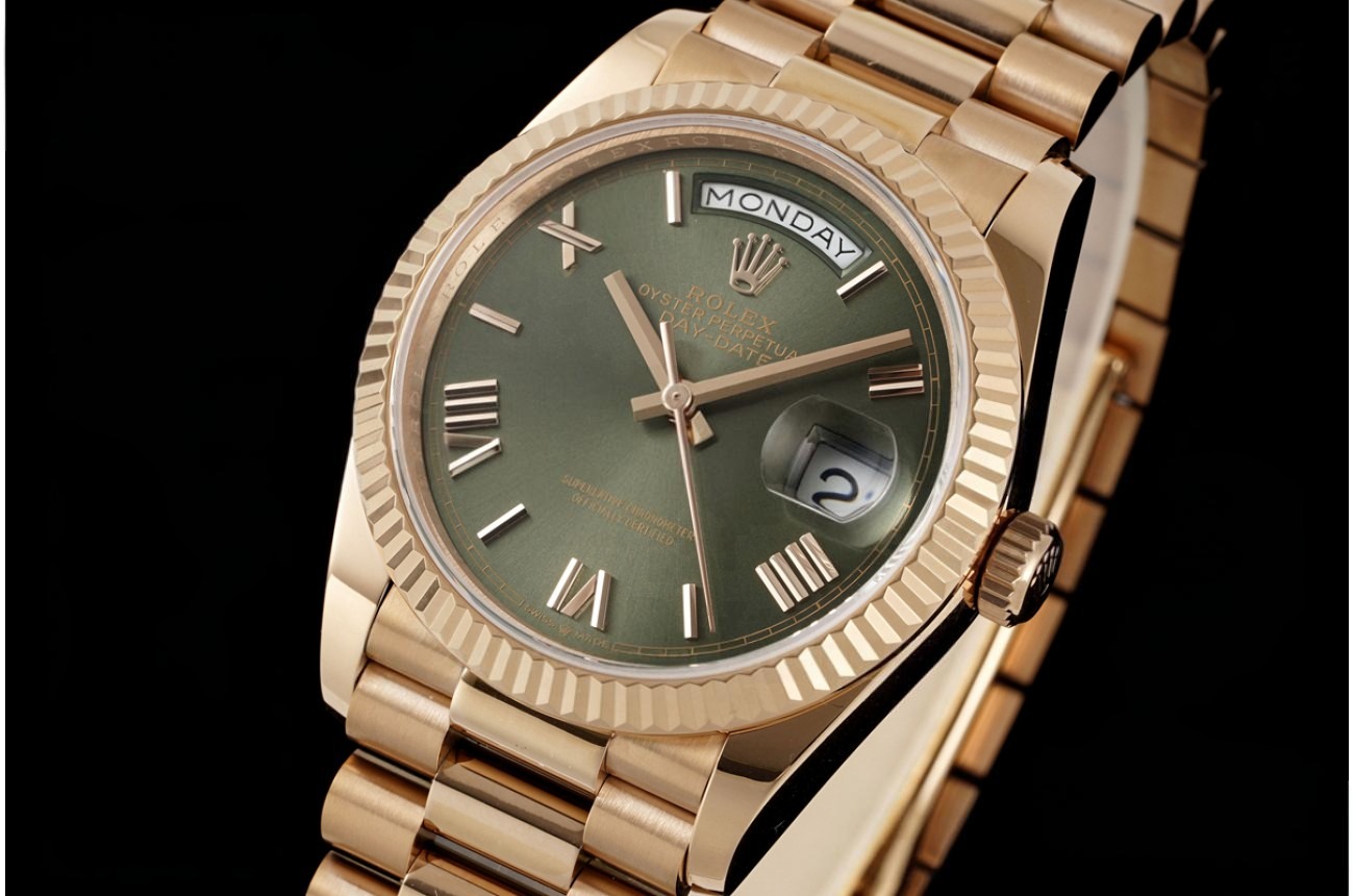 DayDate 40mm RG/RG Green/Rmn Dial GMF SH3235
