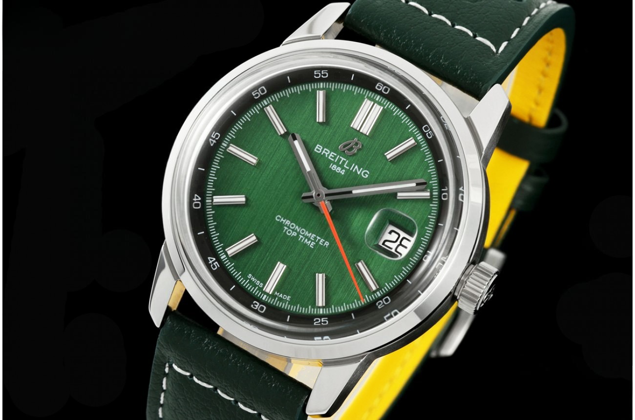 Top Time B31 38mm SS/LE Green/Stk Dial BLF AB31