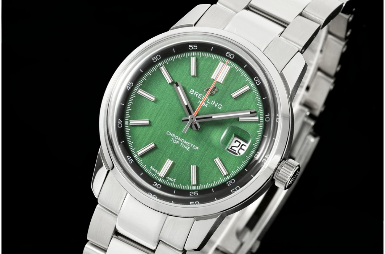 Top Time B31 38mm SS/SS Green/Stk Dial BLF AB31