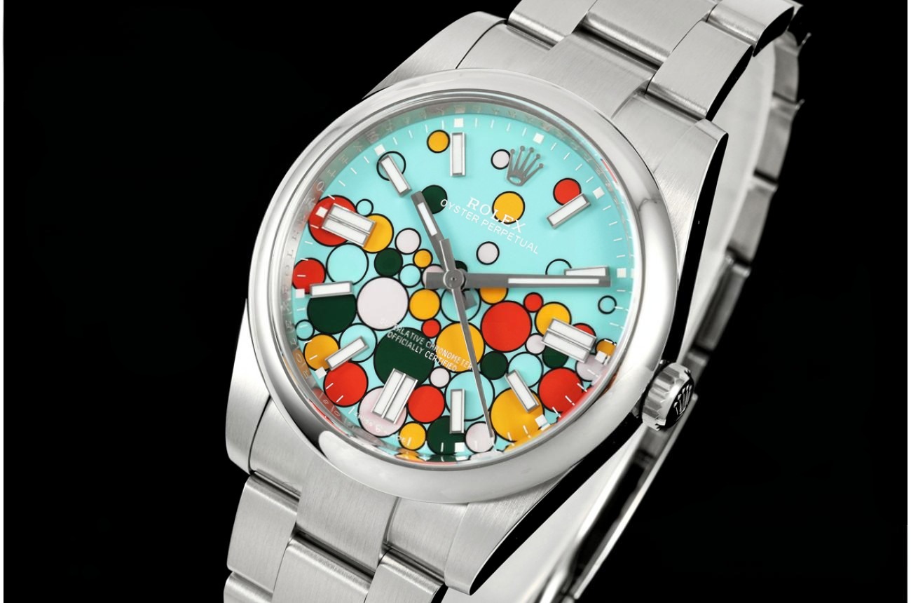 Oyster Perpetual 124300 41mm SS/SS Celebration Dial Clean Plus DD3230