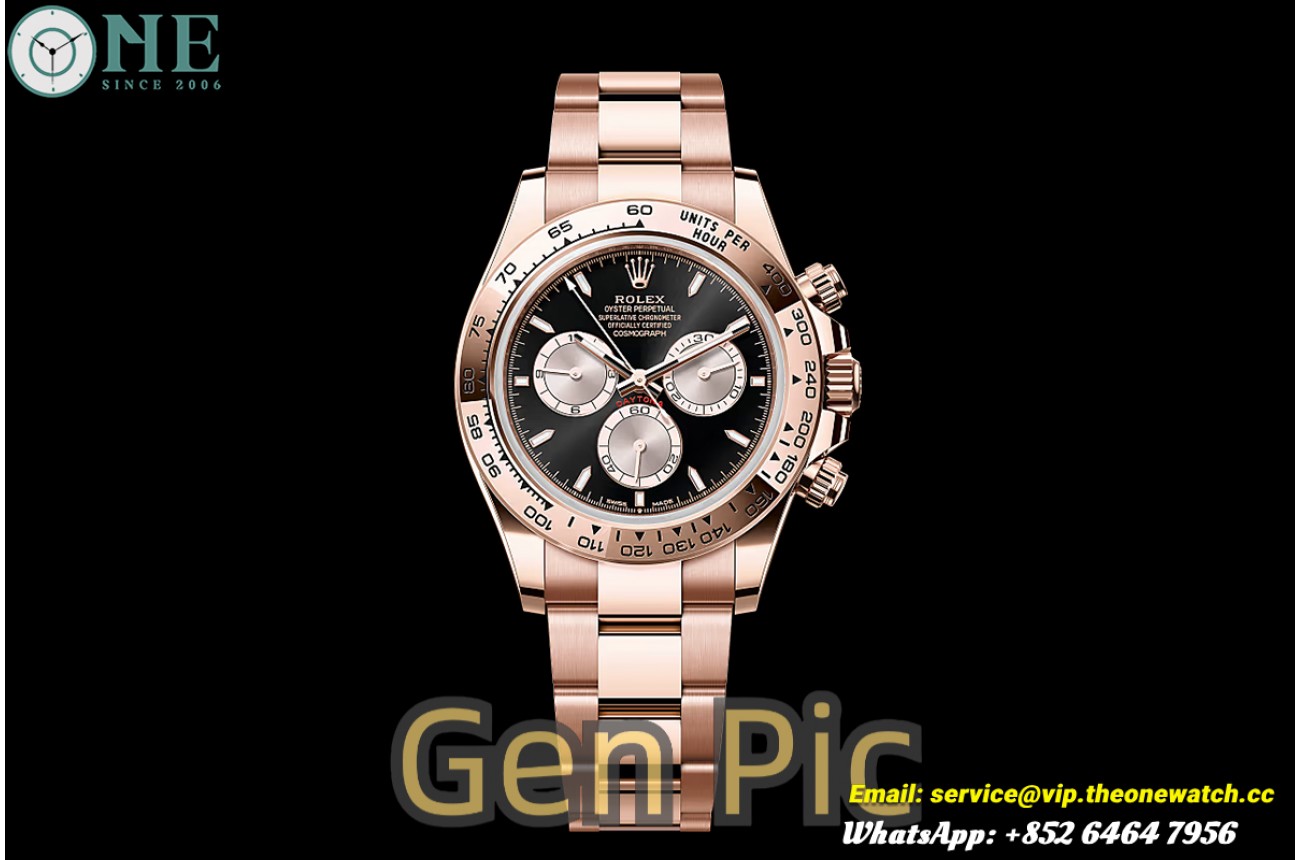 Daytona 126505 40mm RG/RG Black/Stk RGF DD4131(Gain Weight Approx.225g)