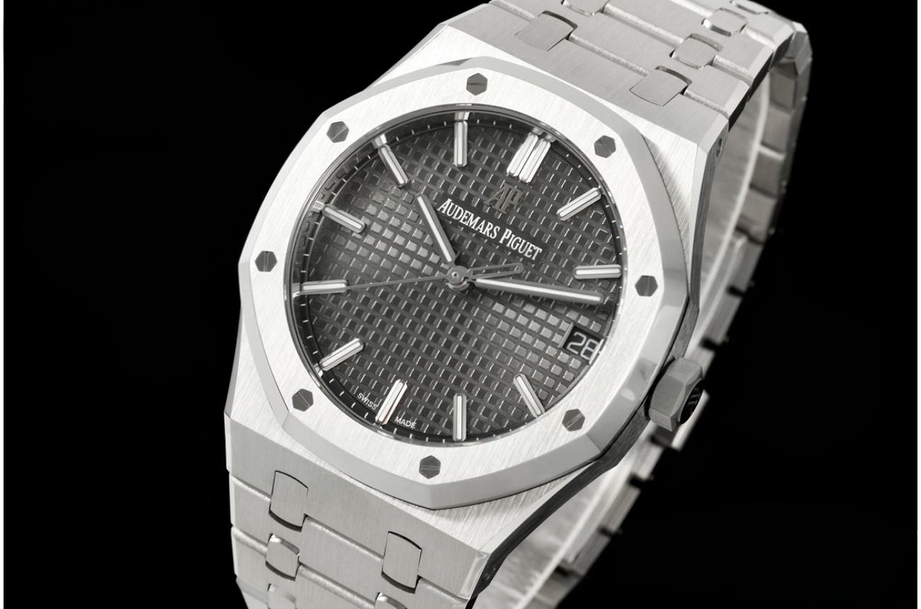 Royal Oak 41mm 15500 SS/SS Grey/Stk OCTA SA4302 (Free Sprung)