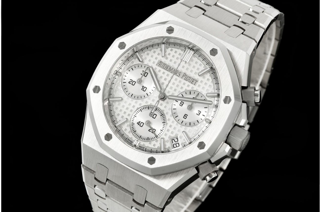 Royal Oak Chrono 26240ST 41mm SS/SS White Dial OCTA SH4401 (Free Sprung)