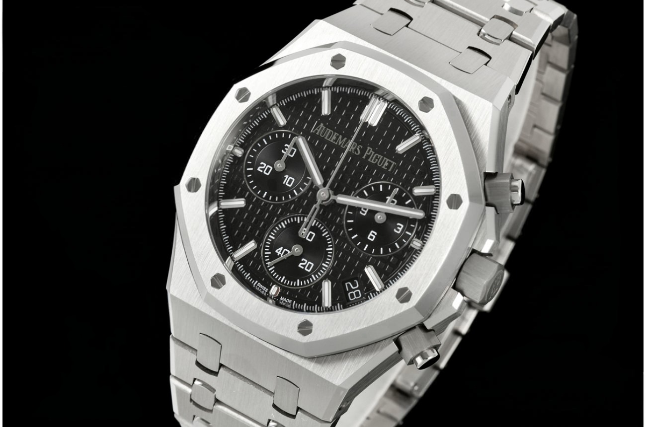 Royal Oak Chrono 26240ST 41mm SS/SS Black Dial OCTA SH4401 (Free Sprung)