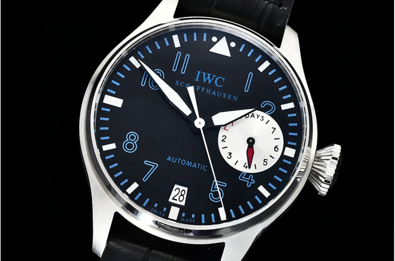 IWC - Big Pilot Ltd Ed Alexei Nemov SS/LE Blk/Blue ZF A521111