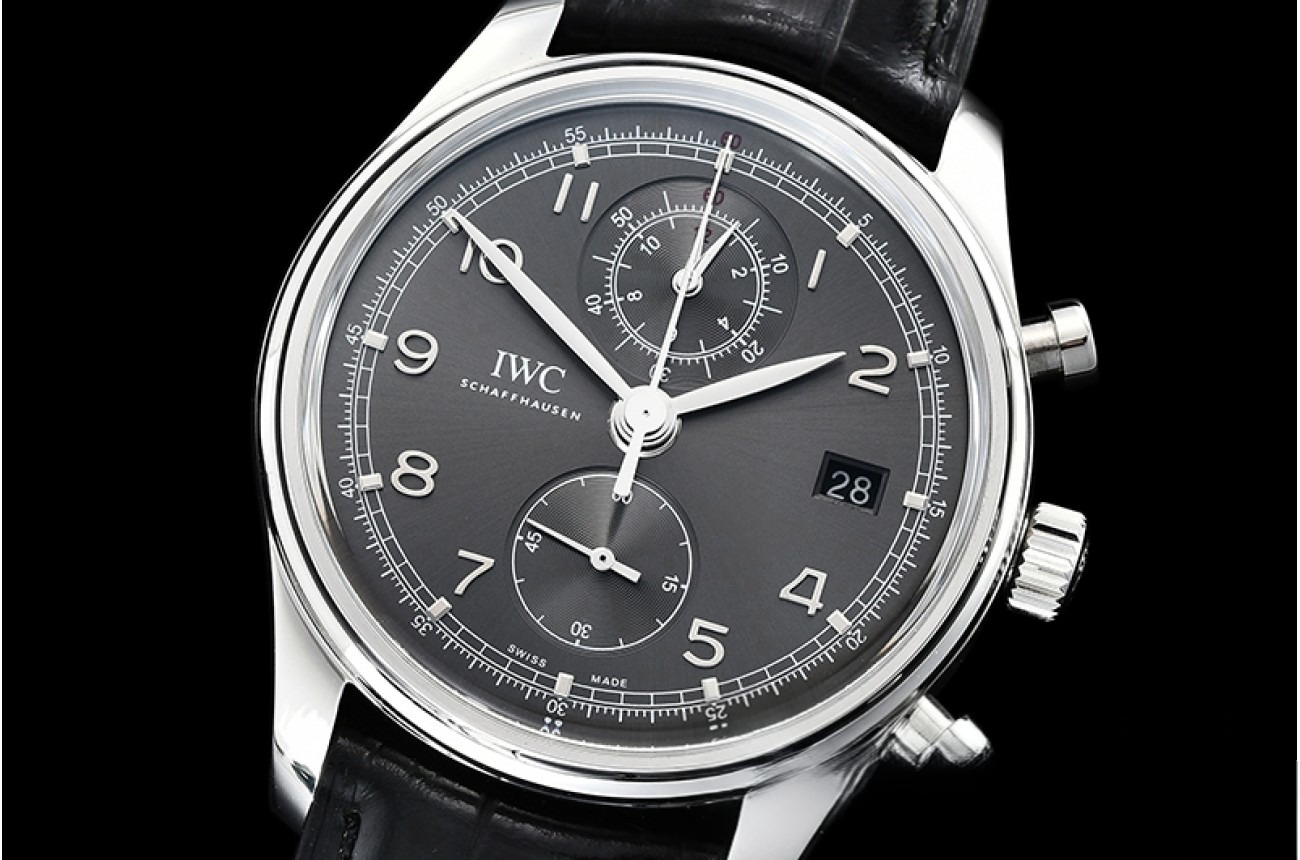 IWC - Portugieser Chronograph Classic SS/LE Grey YLF A7750