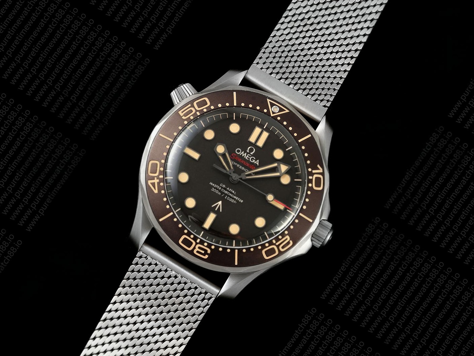 Seamaster 300 "No Time to Die" Limited Edition VSF 1:1 Best Edition on Titanium Mesh Bracelet VS8806 Super Clone V6