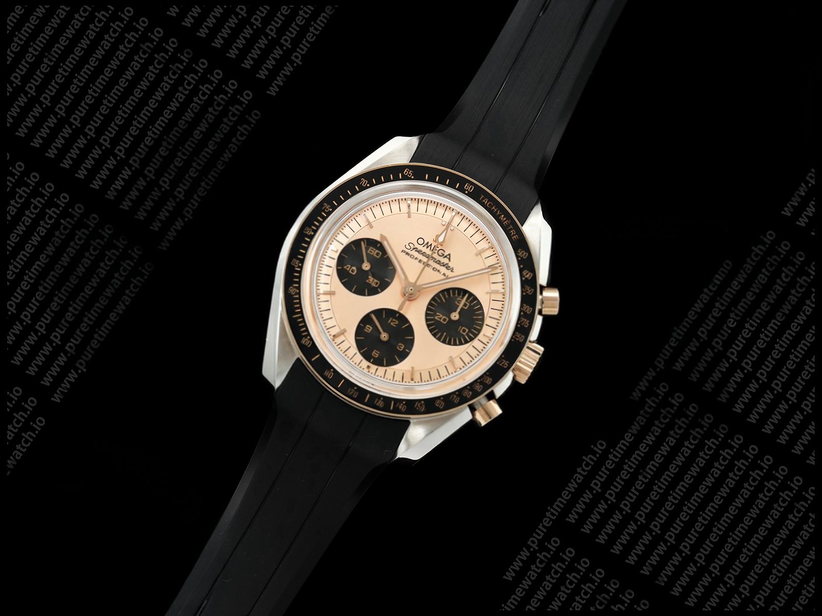 Speedmaster SS/RG N1F Best Edition RG Dial on Black Rubber Strap A3861