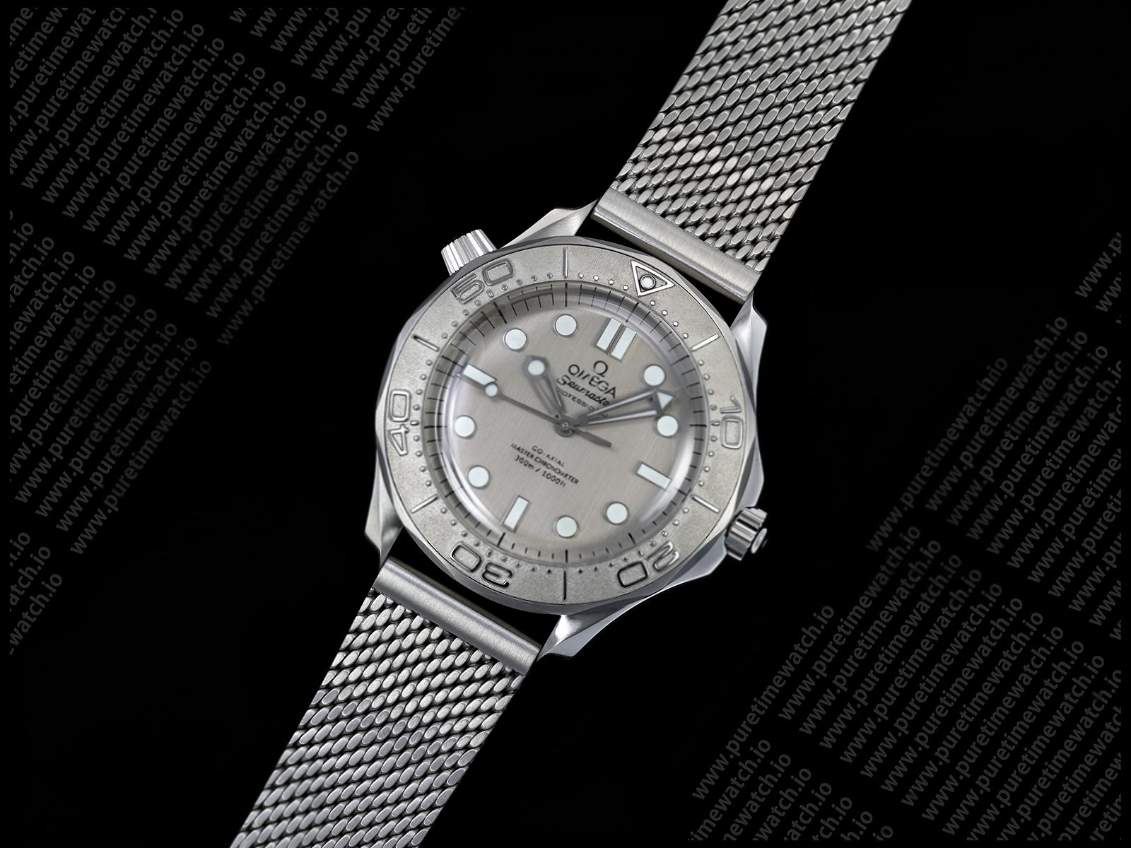 Seamaster 300M Diver SS ORF 1:1 Best Edition Silver Dial on SS Mesh Bracelet OR8806 Super Clone