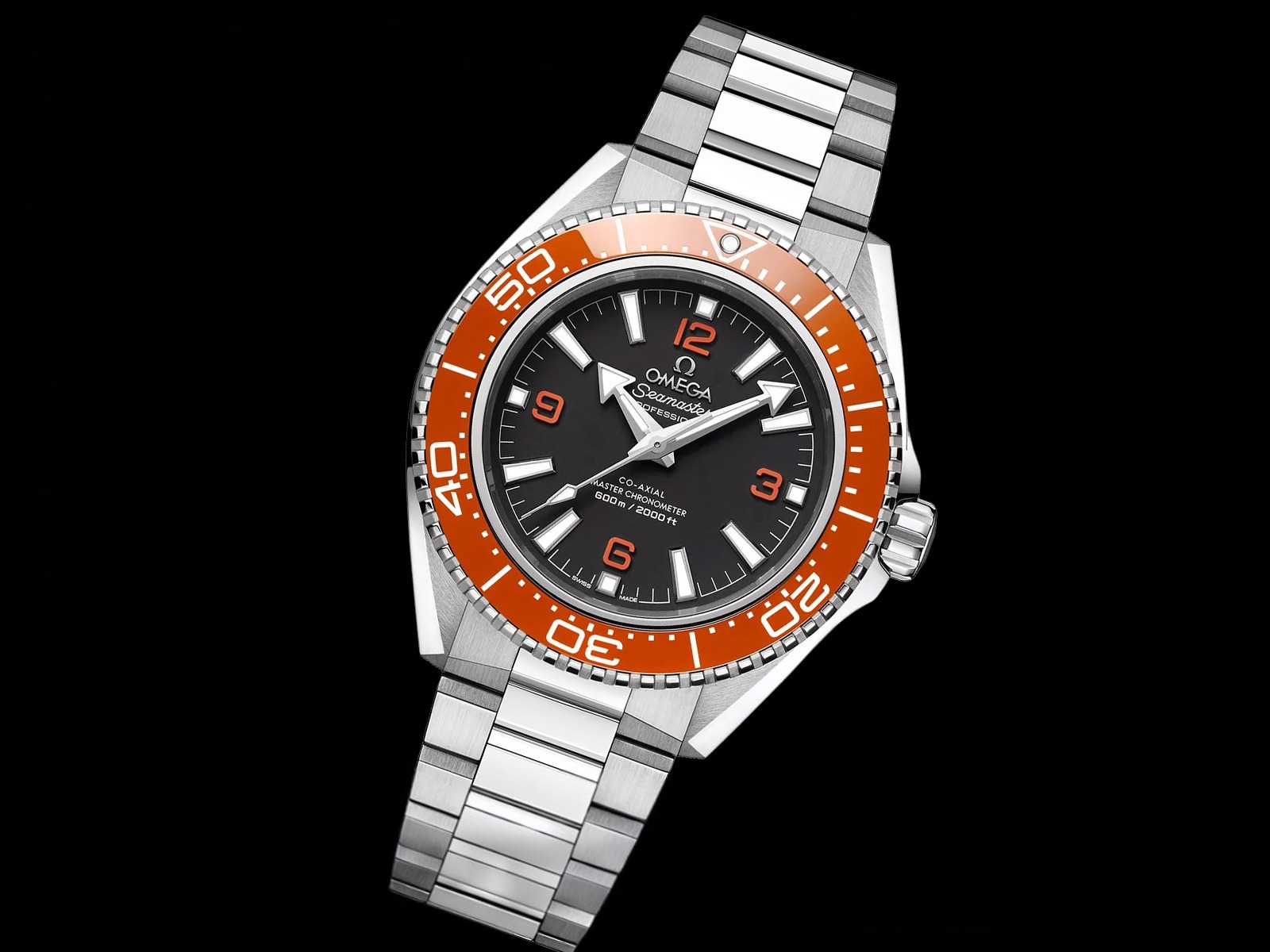 Planet Ocean 600M SS Orange VSF 1:1 Best Edition on SS Bracelet VS8912